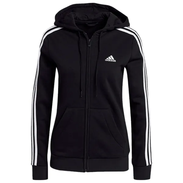 Hanorac pentru femei Adidas Essentials Fleece 3 Stripes All-season/ Black photo 1