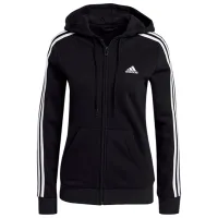 Hanorac pentru femei Adidas Essentials Fleece 3 Stripes All-season/ Black