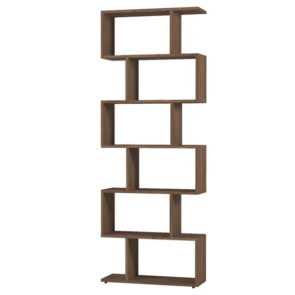 Стеллаж Fabrik Home Wally 191см x 80см x 25см cm/ LPAL/ Walnut photo 1 Стеллаж Fabrik Home Wally 191см x 80см x 25см cm/ LPAL/ Walnut photo 1