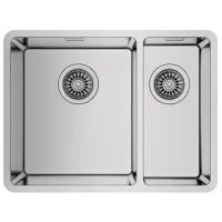 Chiuvetă Teka BE Linea RS15 2B 580 58 x 44 / Oțel inoxidabil / Silver