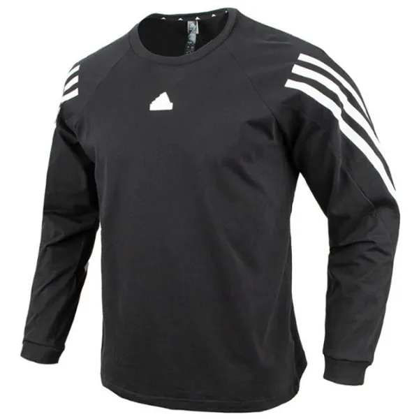 Толстовка для мужчин Adidas M Fi 3S Ls Прямой/ Черный photo 1