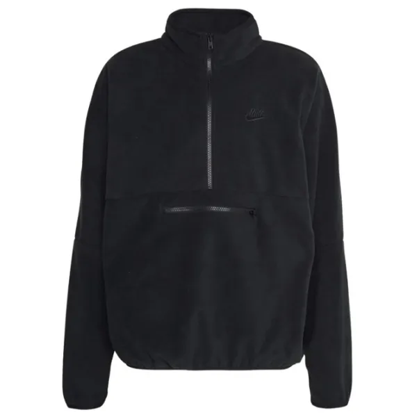 Hanorac pentru bărbați Nike M Nk Club+ Plr Ls Hz Top Drept/ Black photo 1