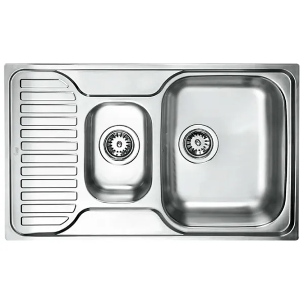 Chiuvetă Teka Princess 1 1/2 B 1/2 D 80 x 50 / Oțel inoxidabil / Silver photo 1