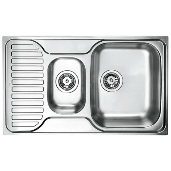 Chiuvetă Teka Princess 1 1/2 B 1/2 D 80 x 50 / Oțel inoxidabil / Silver photo 1
