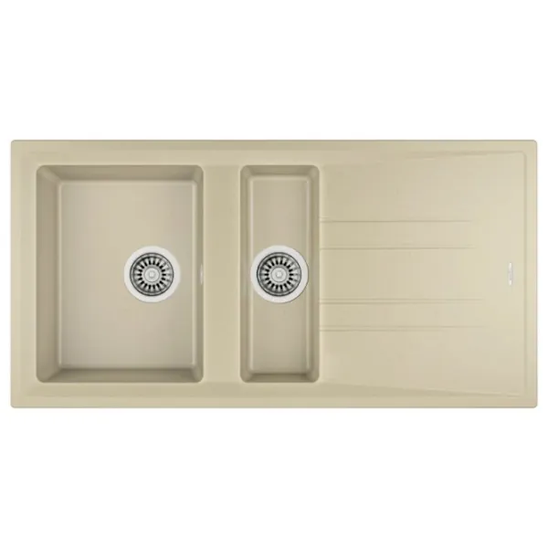 Кухонная мойка Teka Stone 60B TG 11/2B 1D 100 x 51 / Искусственный камень / Бежевый photo 1