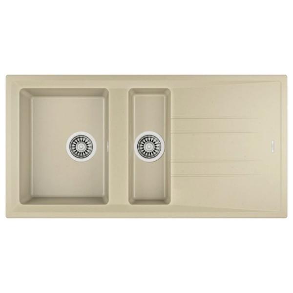 Кухонная мойка Teka Stone 60B TG 11/2B 1D 100 x 51 / Искусственный камень / Бежевый photo 1