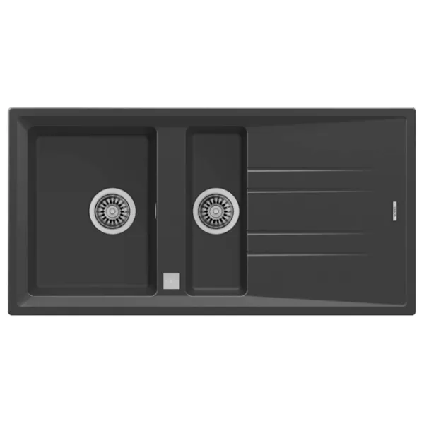 Кухонная мойка Teka Stone 60B TG 11/2B 1D 100 x 51 / Искусственный камень / Черный photo 1