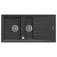 Кухонная мойка Teka Stone 60B TG 11/2B 1D 100 x 51 / Искусственный камень / Черный
