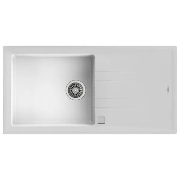Кухонная мойка Teka Stone 60L TG 1B 1D 100 x 51 / Натуральный камень / Белый photo 1