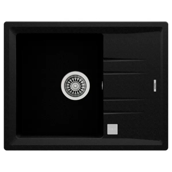 Кухонная мойка Teka Stone 45S TG 1B 1D 65 x 51 / Искусственный камень / Черный photo 1 Кухонная мойка Teka Stone 45S TG 1B 1D 65 x 51 / Искусственный камень / Черный photo 1