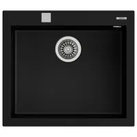Кухонная мойка Teka Forsquare 50.40 TG 57 x 50 / Искусственный камень / Черный