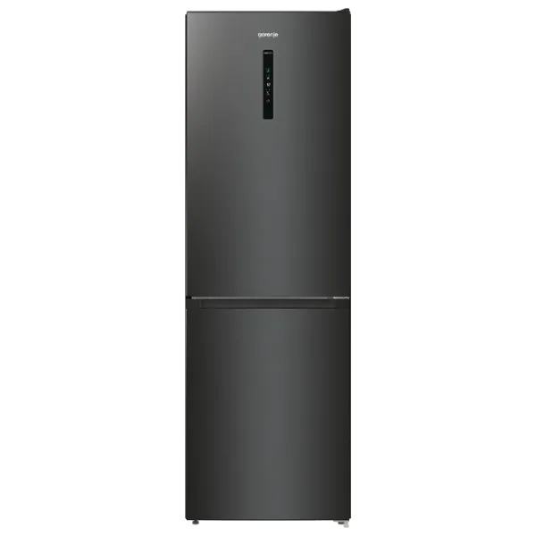 Frigider Gorenje NRK619EABXL4 cu congelator jos 300 l / 185 cm / Black photo 1