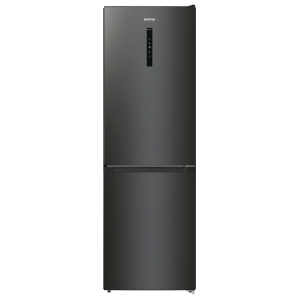 Frigider Gorenje NRK619EABXL4 cu congelator jos 300 l / 185 cm / Black photo 1