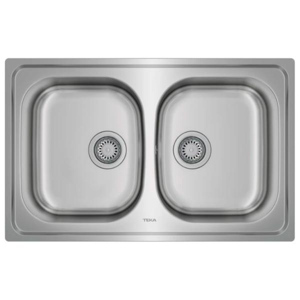 Chiuvetă Teka Universe 2B 80 79 x 50 / Oțel inoxidabil / Silver photo 1