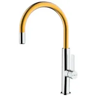 Смеситель для кухни Teka FOT 995 BRASS PVD Однорычажный/ поворотный/ Латунь/ Состаренная бронза, хром