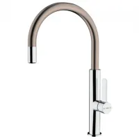 Baterie pentru bucătărie Teka FOT 995 TITANIUM Mono comandă/ pivotantă/ Alamă/ Titanium