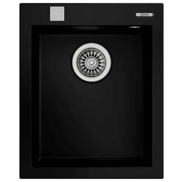 Кухонная мойка Teka Forsquare 34.40 TG 50 x 41 / Искусственный камень / Черный photo 1
