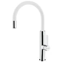 Смеситель для кухни Teka FOT 995 Chrome White Однорычажный/ поворотный/ Латунь/ Хром/ Белый