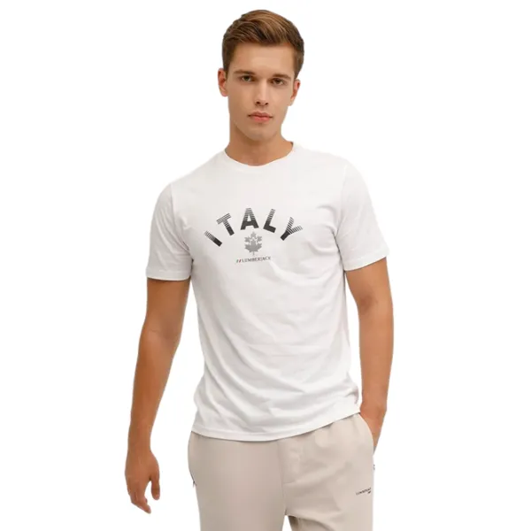 Tricou pentru bărbați Lumberjack ML AUSTIN 11SD1044 3PR Bumbac/ White photo 1