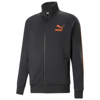 Hanorac pentru bărbați Puma T7 Sport Track Jacket Pt Strâmt/ Black
