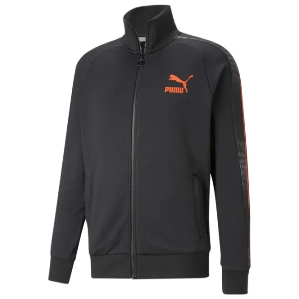 Hanorac pentru bărbați Puma T7 Sport Track Jacket Pt Strâmt/ Black photo 1