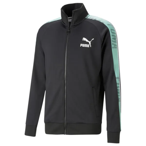 Hanorac pentru bărbați Puma T7 Sport Track Jacket Pt Strâmt/ Black photo 1