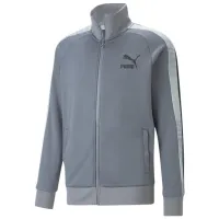 Hanorac pentru bărbați Puma T7 Sport Track Jacket Pt Strâmt/ Gray