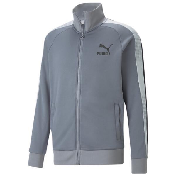 Hanorac pentru bărbați Puma T7 Sport Track Jacket Pt Strâmt/ Gray photo 1
