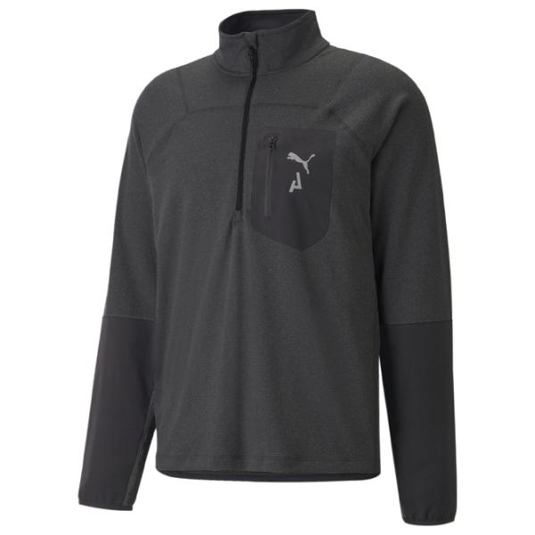 Толстовка для мужчин Puma M Seasons Polypropylene Raincell 1|2 Zip Прямой/ Черный photo 1