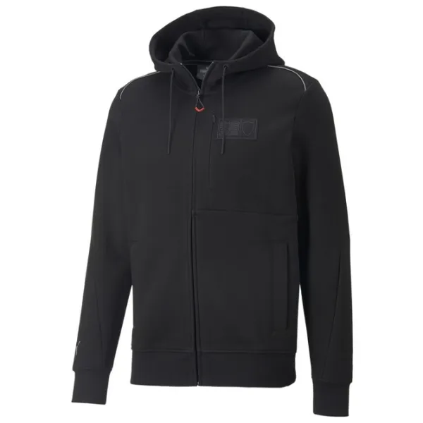 Hanorac pentru bărbați Puma Ferrari Style Hooded Sweat Jacket Drept/ Black photo 1