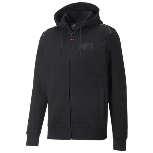 Hanorac pentru bărbați Puma Ferrari Style Hooded Sweat Jacket Drept/ Black photo 1