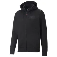 Hanorac pentru bărbați Puma Ferrari Style Hooded Sweat Jacket Drept/ Black