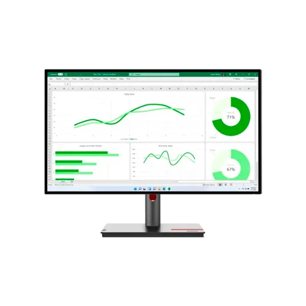 Монитор Lenovo ThinkVision P27q-30 27" 2K 60 Гц / 4 мс / Черный photo 1