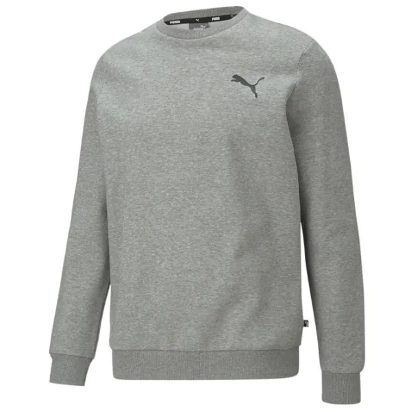 Hanorac pentru bărbați Puma Ess Small Logo Crew Fl Drept/ Gray photo 1