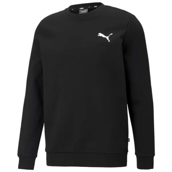 Hanorac pentru bărbați Puma Ess Small Logo Crew Fl Drept/ Black photo 1