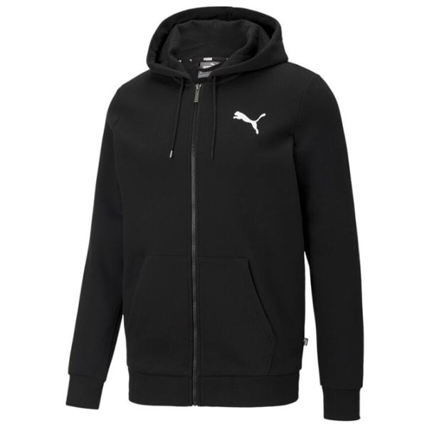 Hanorac pentru bărbați Puma Ess Small Logo Fz Hoodie Fl Drept/ Black photo 1 Hanorac pentru bărbați Puma Ess Small Logo Fz Hoodie Fl Drept/ Black photo 1