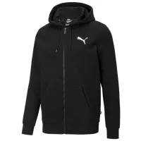 Толстовка для мужчин Puma Ess Small Logo Fz Hoodie Fl Прямой/ Черный