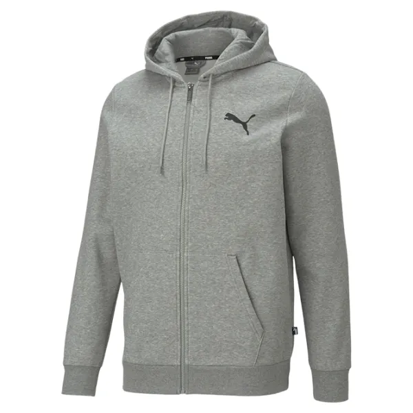 Толстовка для мужчин Puma Ess Small Logo Fz Hoodie Fl Прямой/ Серый photo 1