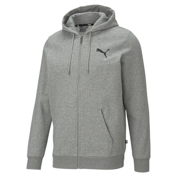 Толстовка для мужчин Puma Ess Small Logo Fz Hoodie Fl Прямой/ Серый photo 1