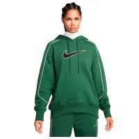 Hanorac pentru femei Nike Sportswear Oversized Fleece Pullover Green