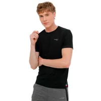 Tricou pentru bărbați Lumberjack 3W ML RENATO 11CT735 3PR Polyester/ Black