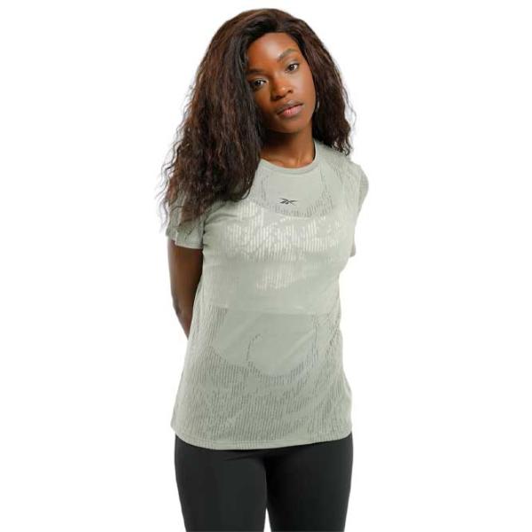 Футболка для женщин Reebok Burnout Tee Полиэстер/ Зелёный photo 1
