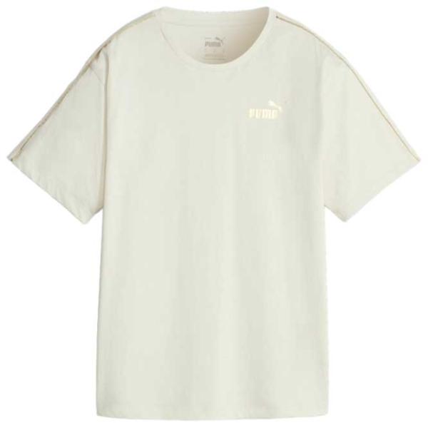 Tricou pentru femei Puma Ess+ Minimal Gold Tee Alpine Snow Bumbac/ Beige photo 1 Tricou pentru femei Puma Ess+ Minimal Gold Tee Alpine Snow Bumbac/ Beige photo 1