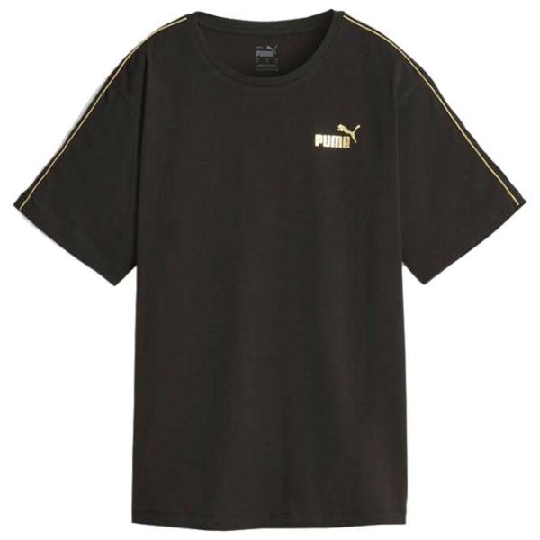 Tricou pentru femei Puma Ess+ Minimal Gold Tee Bumbac/ Black photo 1