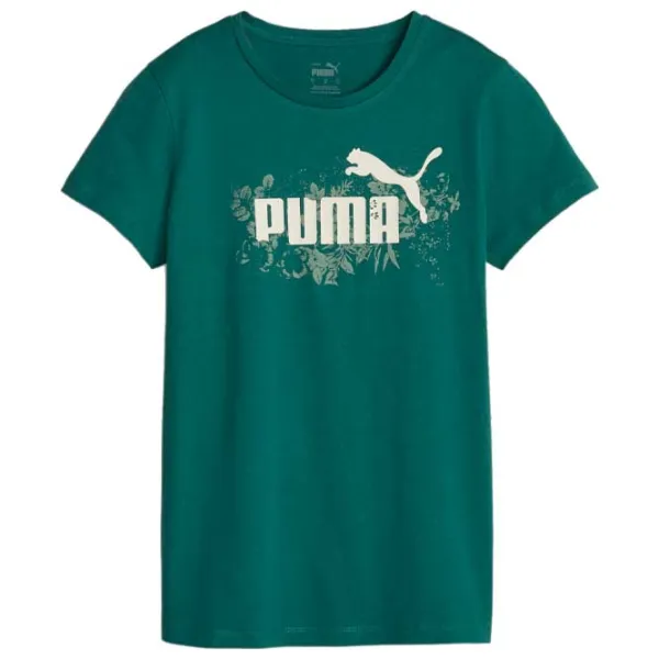 Футболка для женщин Puma Ess+ Floral Vibes Graphic Tee Хлопок/ Зелёный photo 1 Футболка для женщин Puma Ess+ Floral Vibes Graphic Tee Хлопок/ Зелёный photo 1
