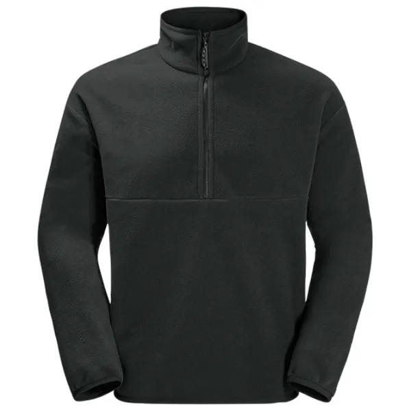 Hanorac pentru bărbați Jack Wolfskin Bockenheim Fleece Drept/ Black photo 1