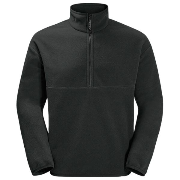 Hanorac pentru bărbați Jack Wolfskin Bockenheim Fleece Drept/ Black photo 1
