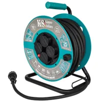 Prelungitor pe tambur Könner & Söhnen CR-25M 25 m Black