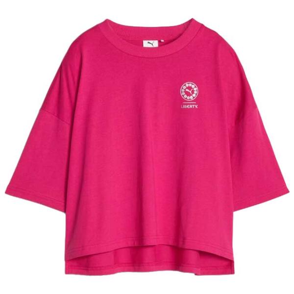 Tricou pentru femei Puma X Liberty Graphic Tee Bumbac/ Pink photo 1