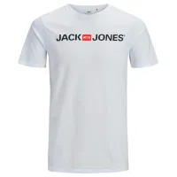 Футболка для мужчин Jack & Jones 1P 12137126 Хлопок/ Белый